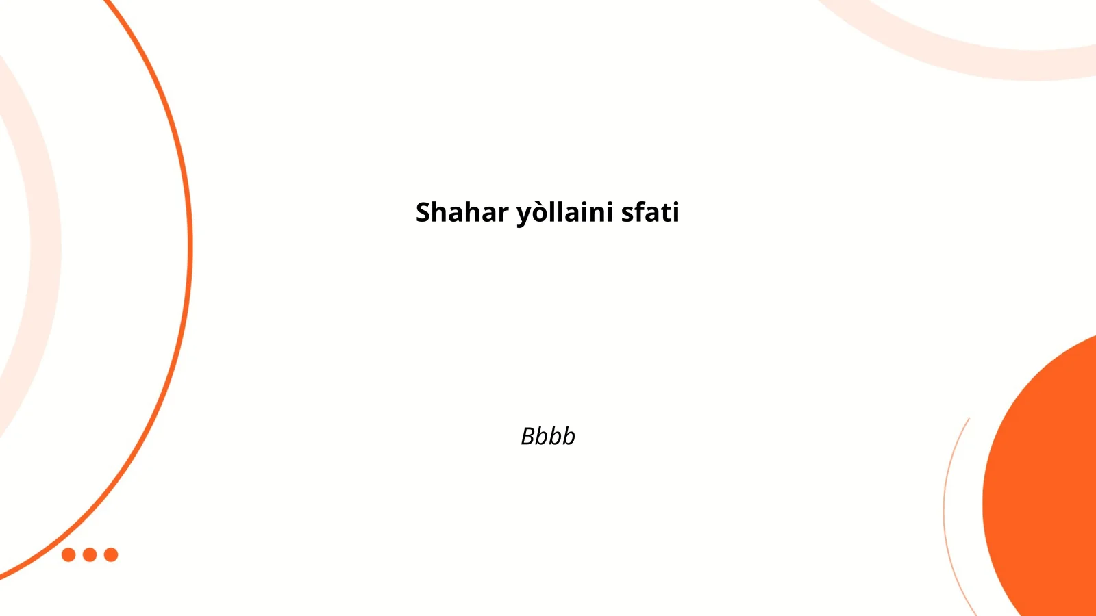 Shahar yòllaini sfati