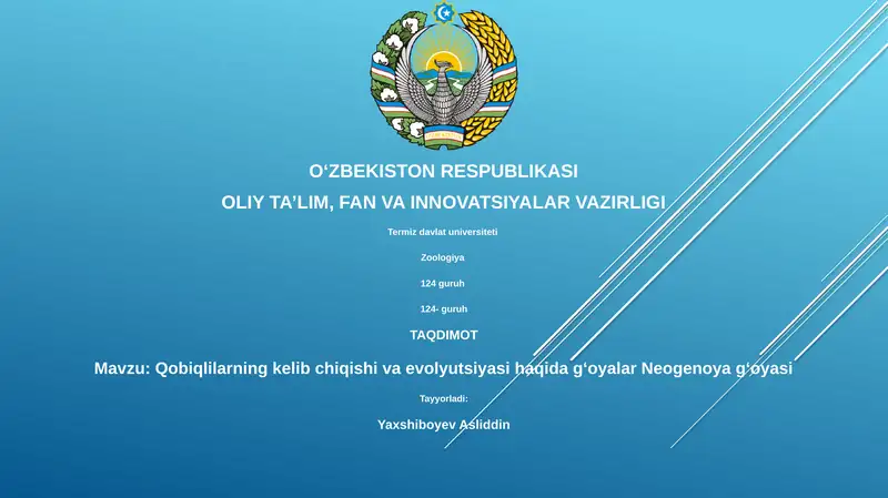 Zoologiya - Qobiqlilarning kelib chiqishi va evolyutsiyasi