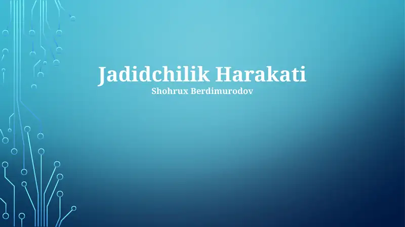 Jadidchilik Harakati