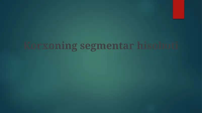 Korxoningsegmentarhisoboti