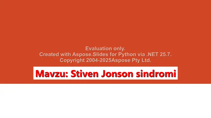 Stiven Jonson sindromi