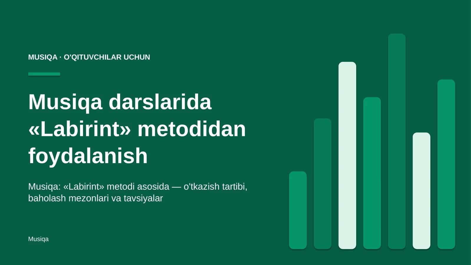 musiqa darslarida labirint metodidan foydalanish 8625