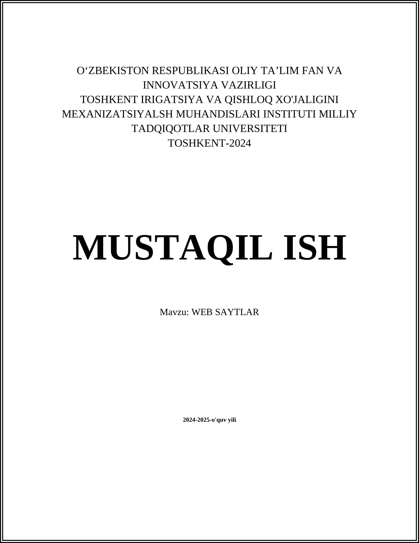 WEB SAYTLAR