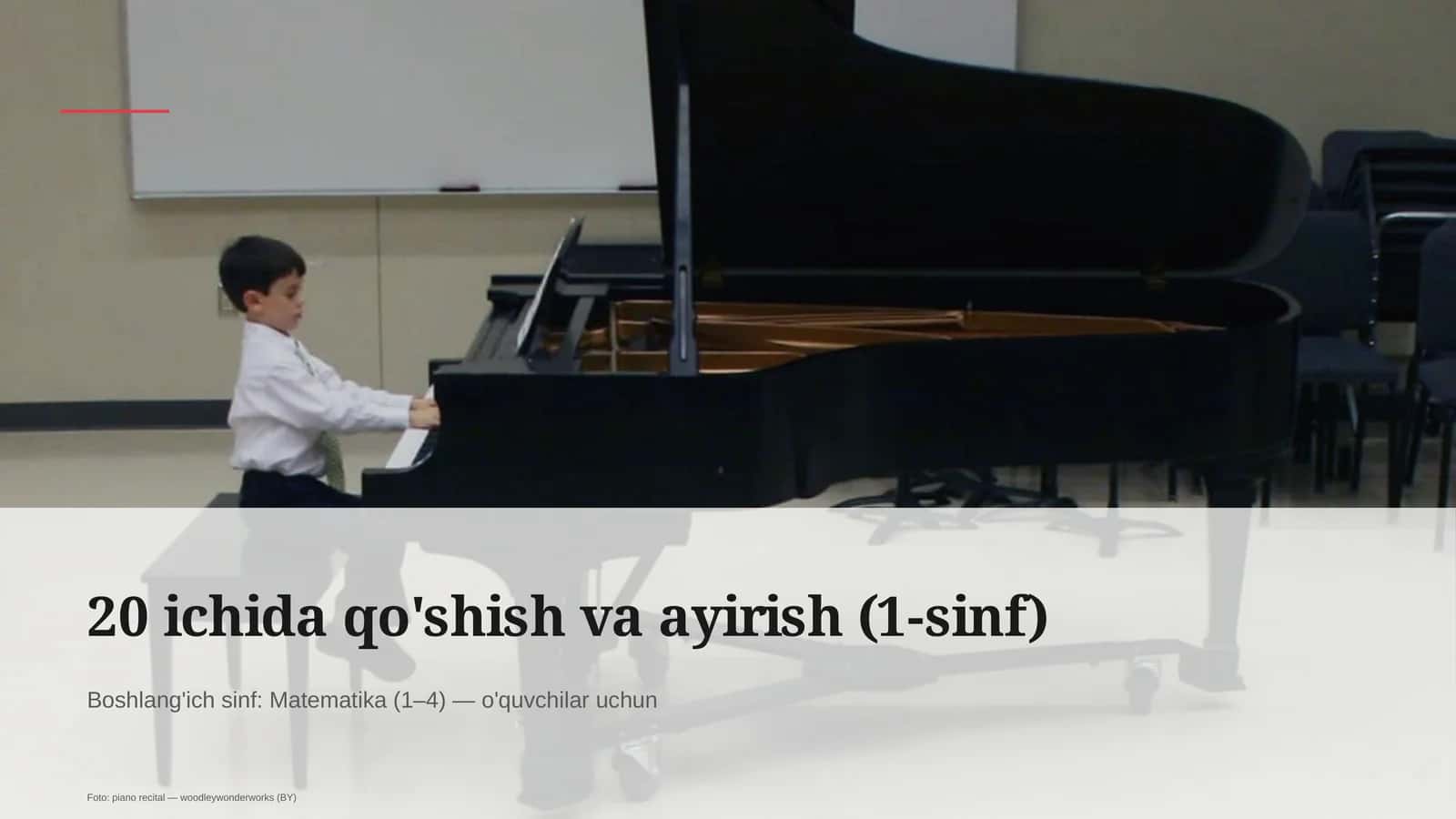 20 ichida qo'shish va ayirish (1-sinf)