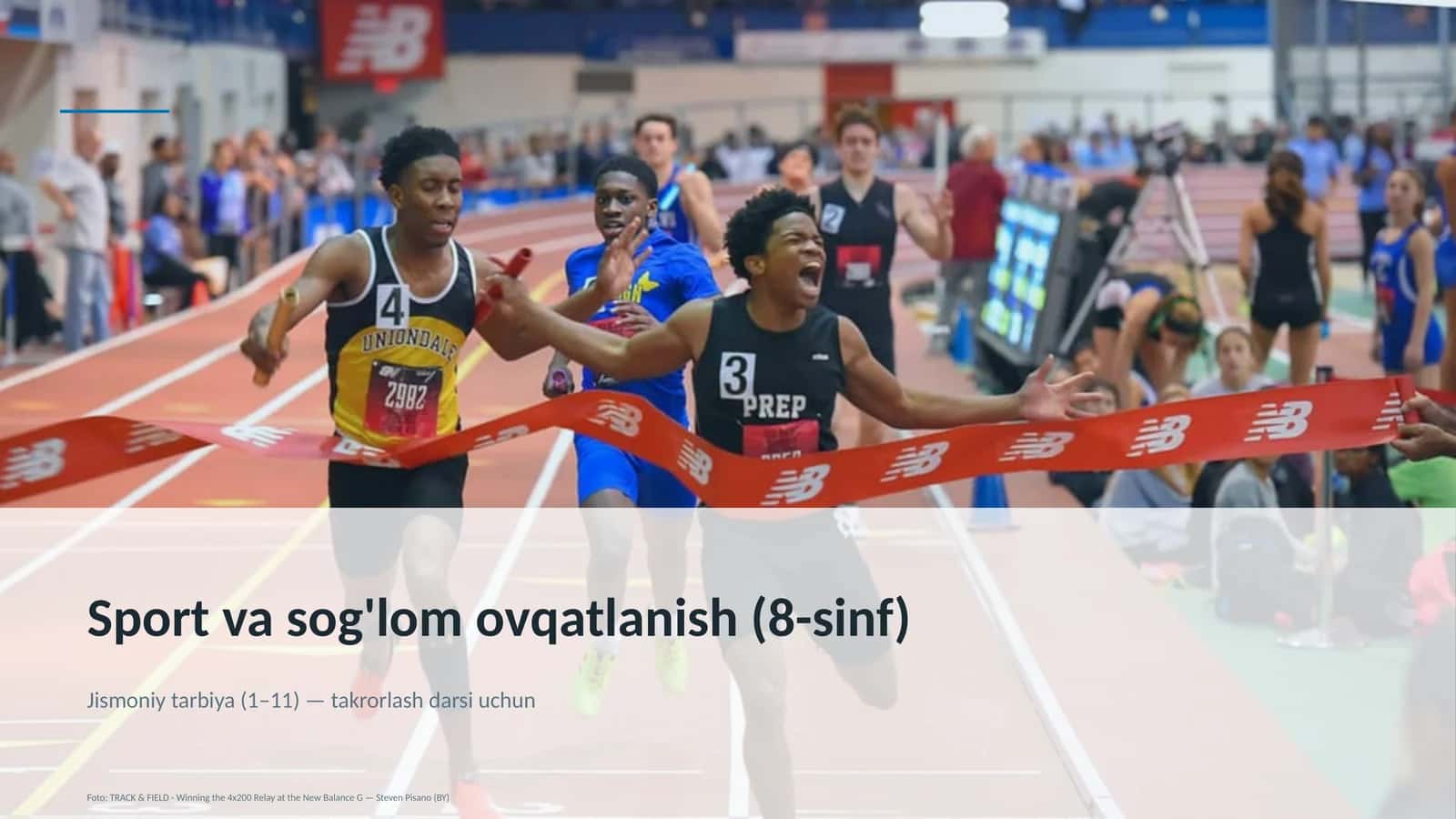 Sport va sog'lom ovqatlanish (8-sinf)