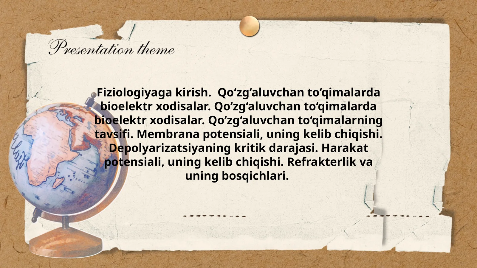 Fiziologiyaga kirish
