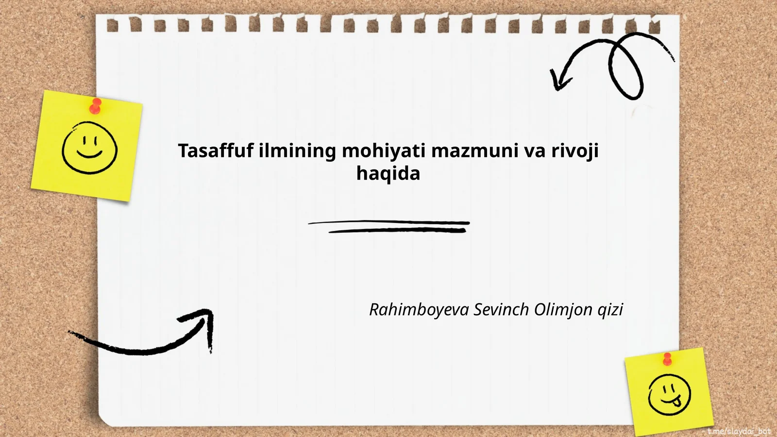 Tasaffuf ilmining mohiyati mazmuni va rivoji haqida