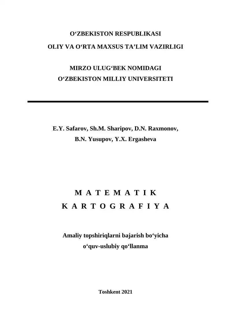Matematik Kartografiya
