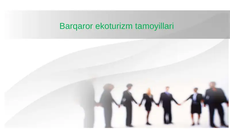 Barqaror ekoturizm tamoyillari