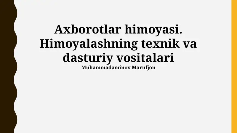 Antivirus dasturlari va ularning turlari
