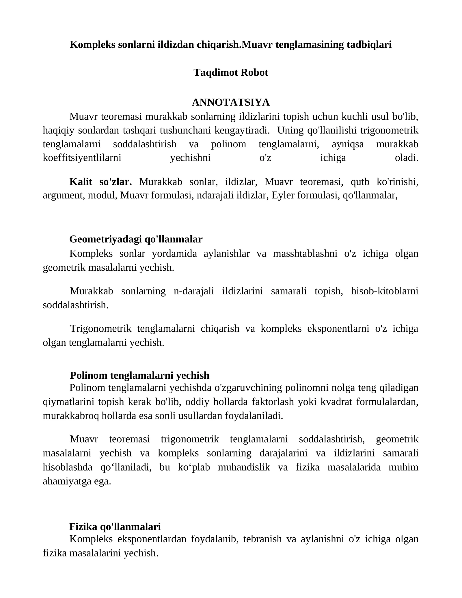 Muavr teoremasi muallifi