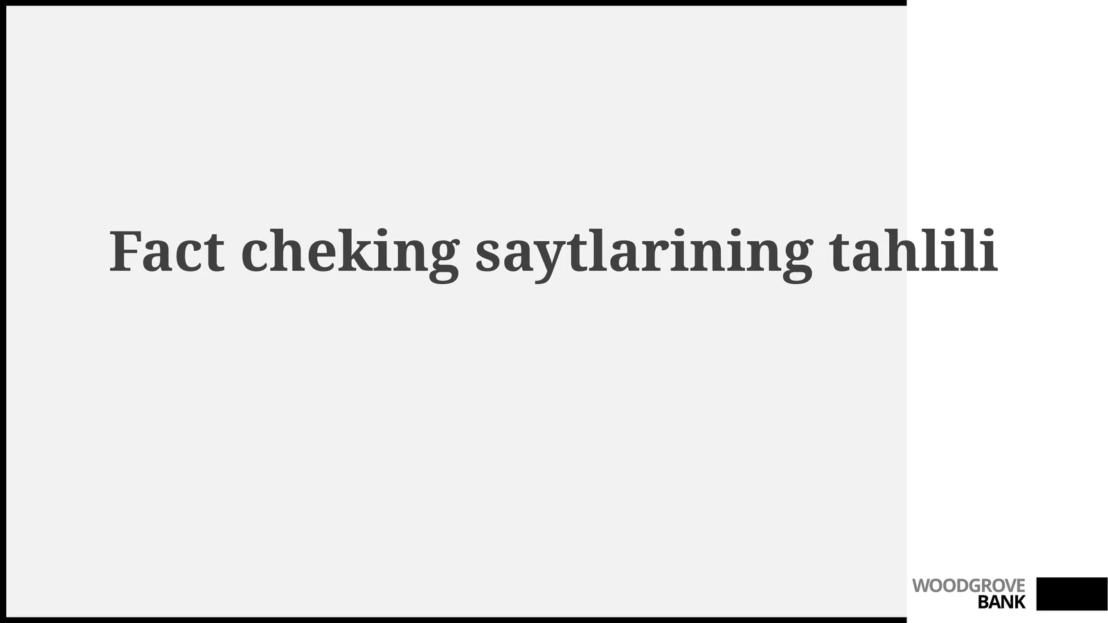 Fakt-cheking saytlari: Umumiy ko'rinish