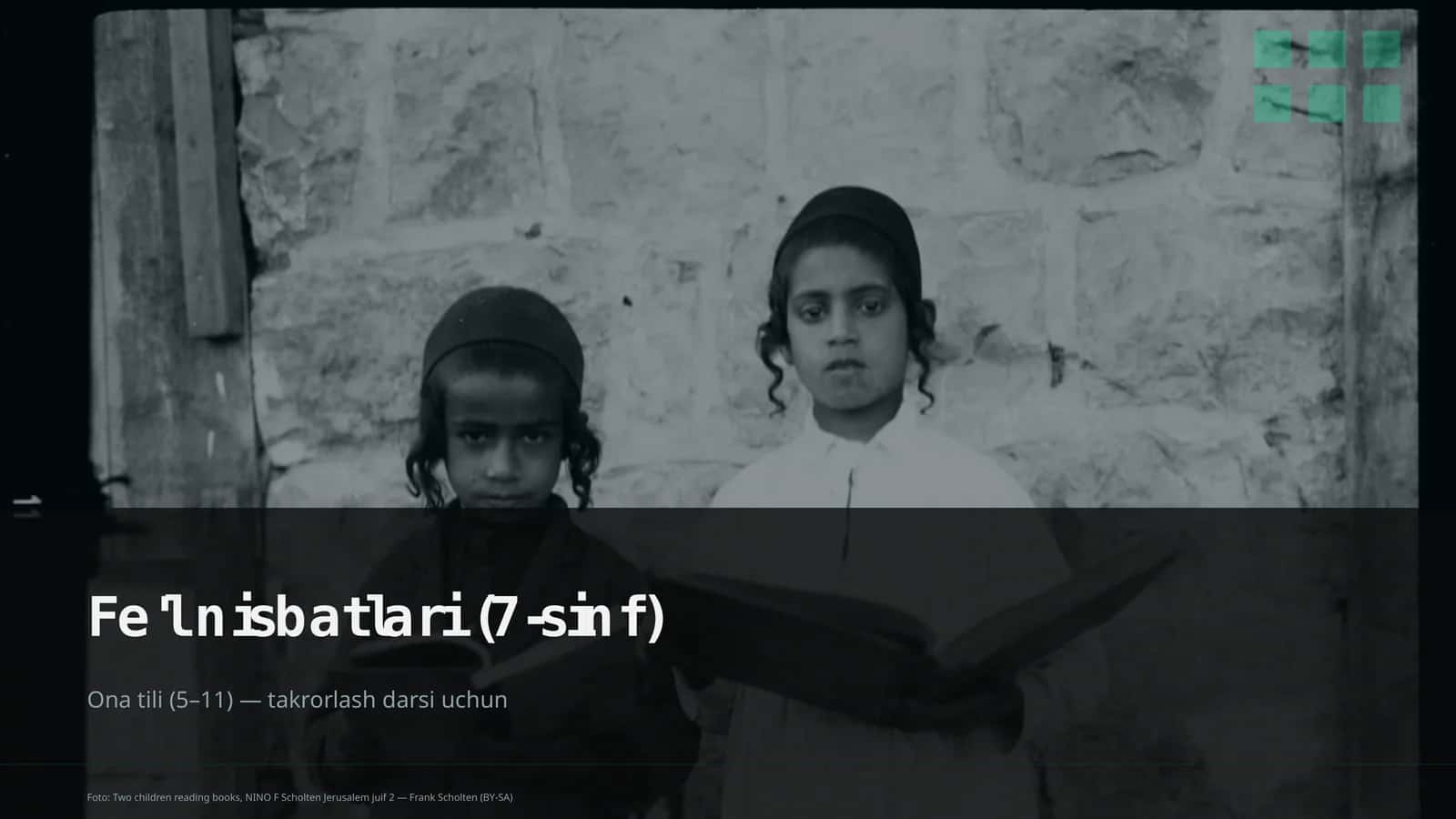 Fe'l nisbatlari (7-sinf)