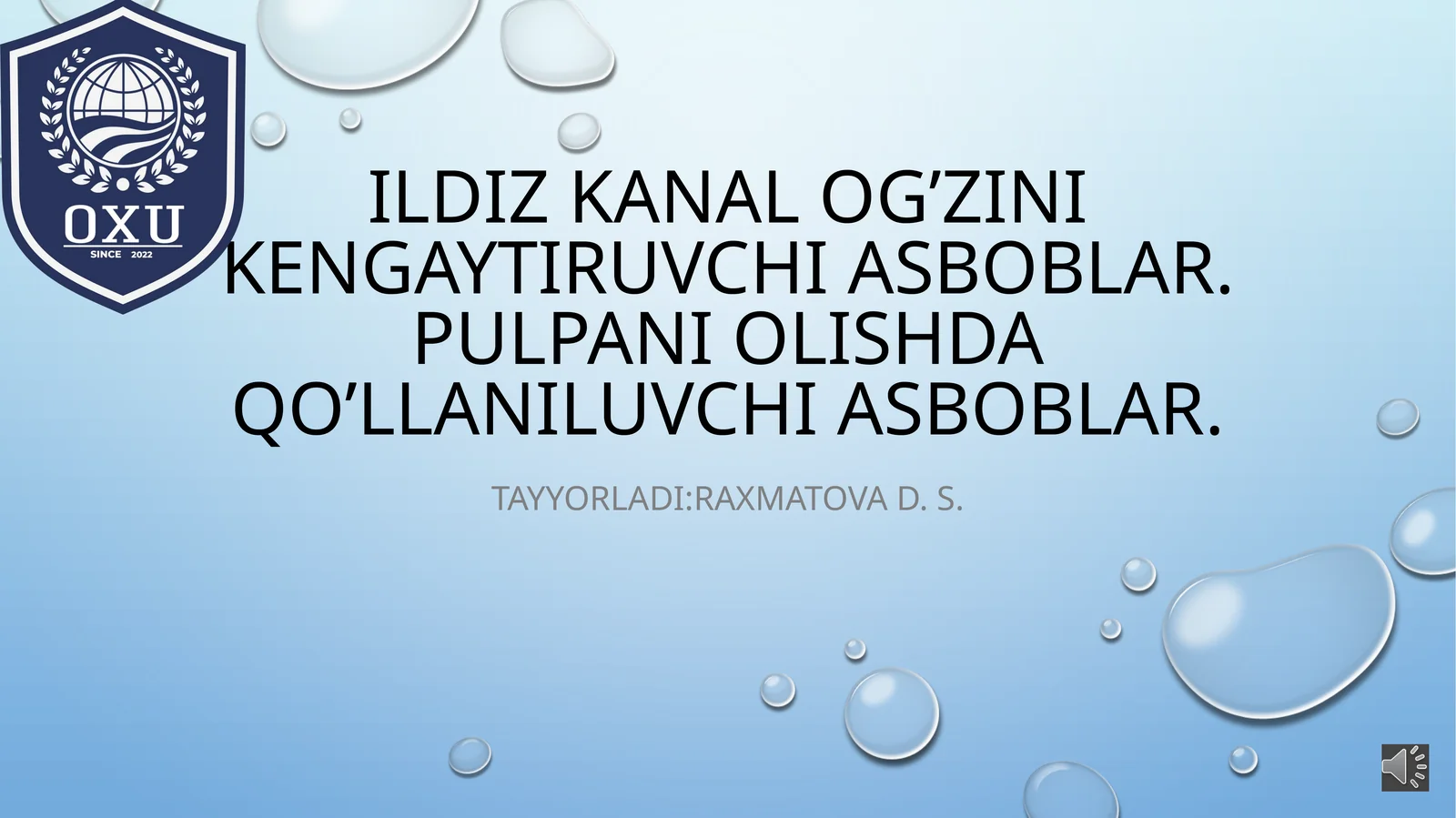 Ildiz kanal o'zini kengaytiruvchi asboblar