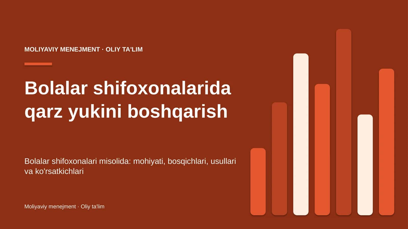 bolalar shifoxonalarida qarz yukini boshqarish 6261