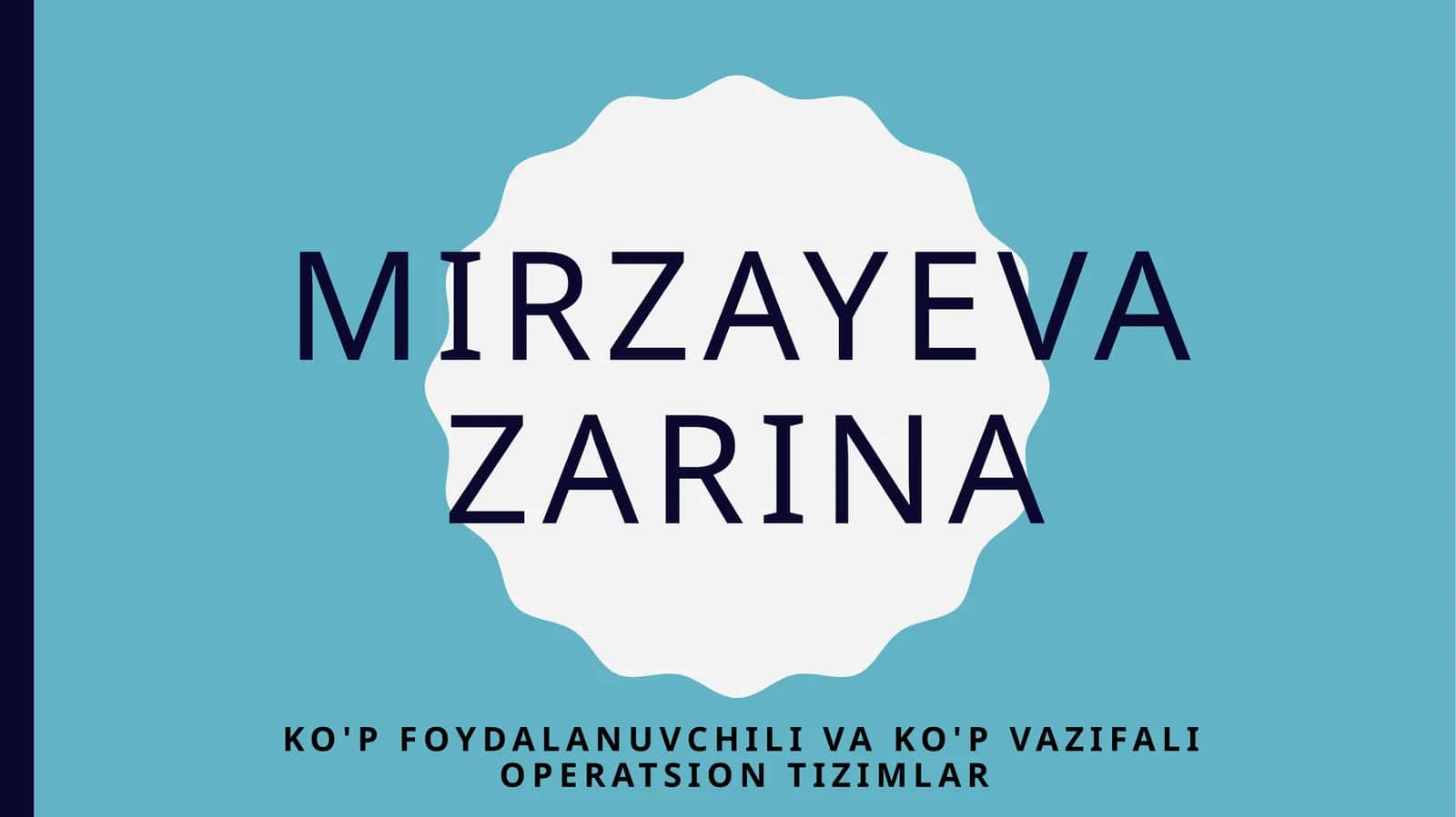 Ko‘pfoydalanuvchili operatsion tizimlar