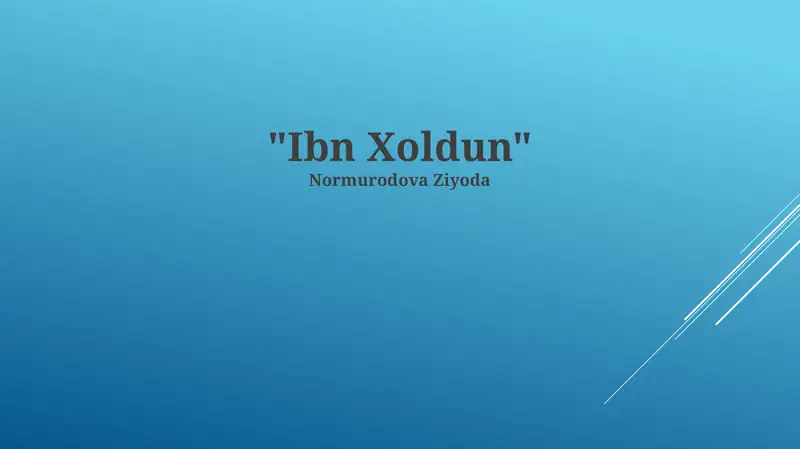 Ibn Xoldun