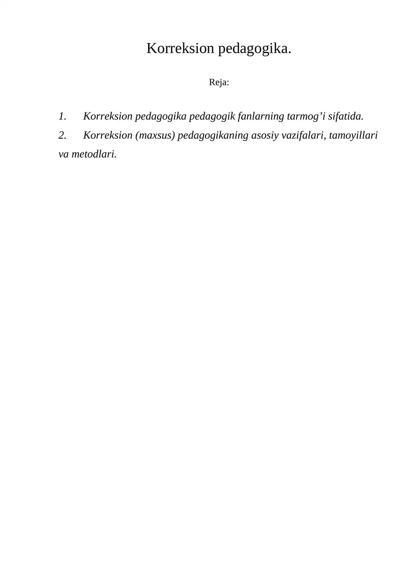 Korreksion pedagogika
