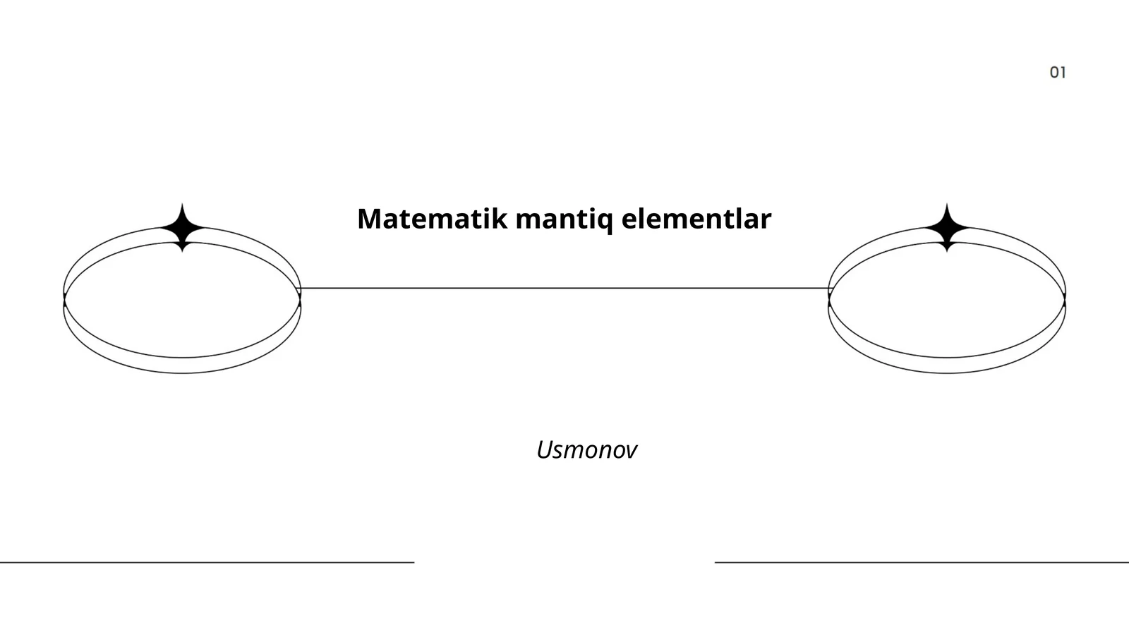 Matematik mantiq elementlar Usmonov