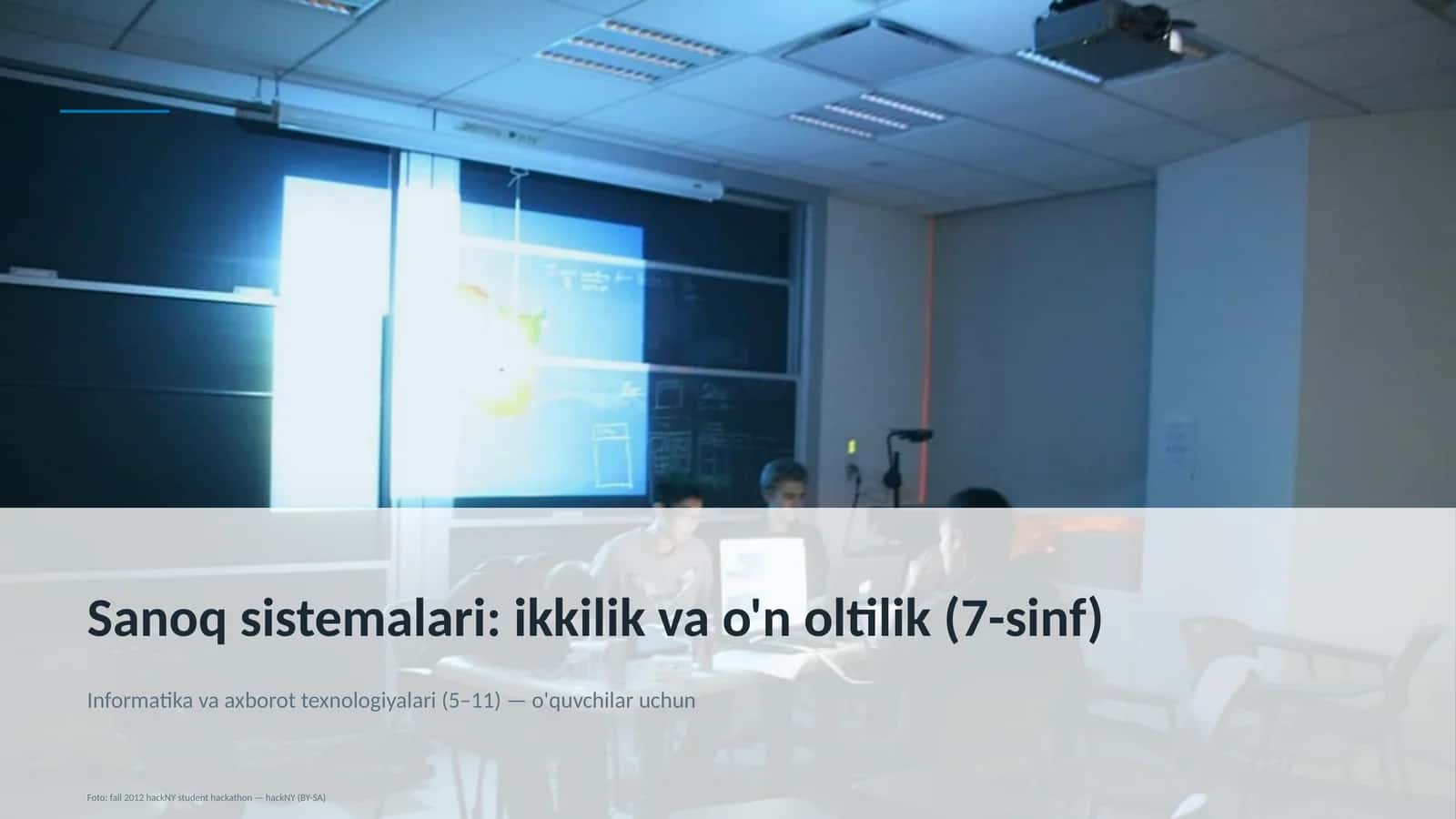 Informatika va axborot texnologiyalari (5–11) — o'quvchilar uchun