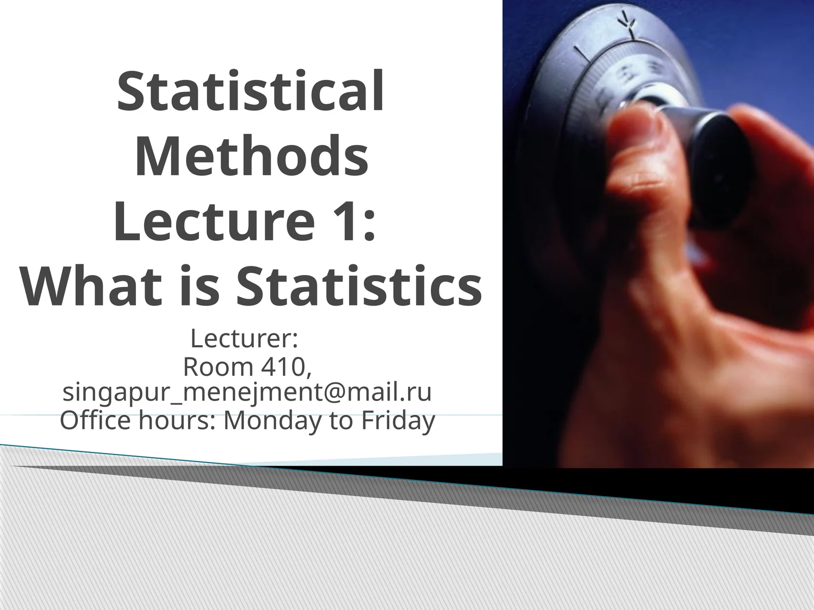 Statistical Methods