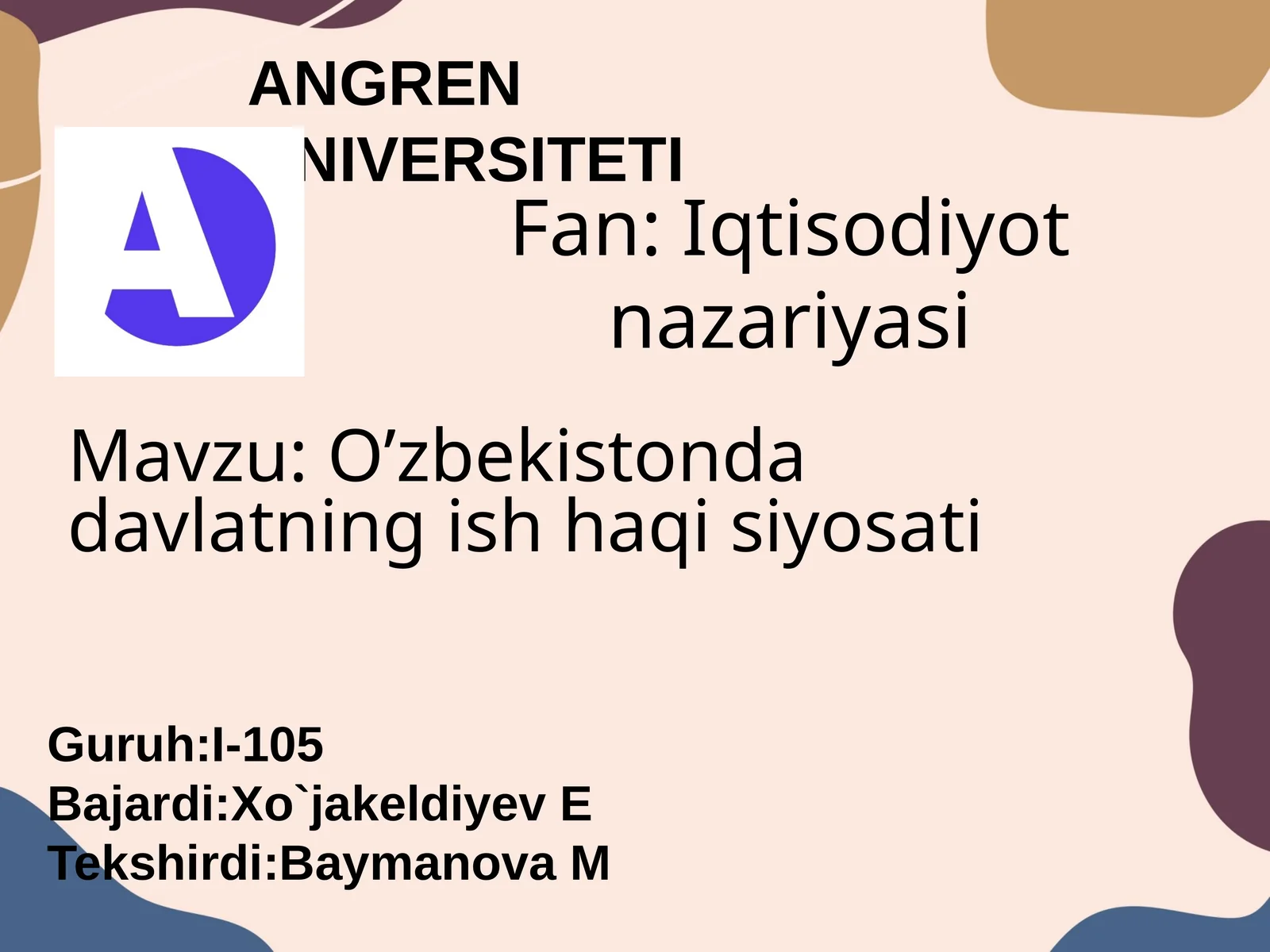 O’zbekistonda davlatning ish haqi siyosati