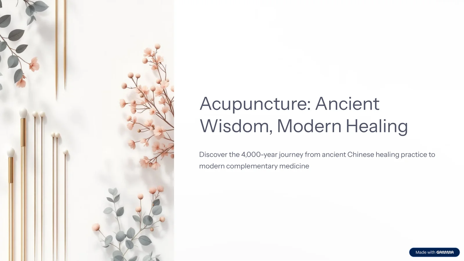 The Roots of Healing: A 4,000-Year Journey