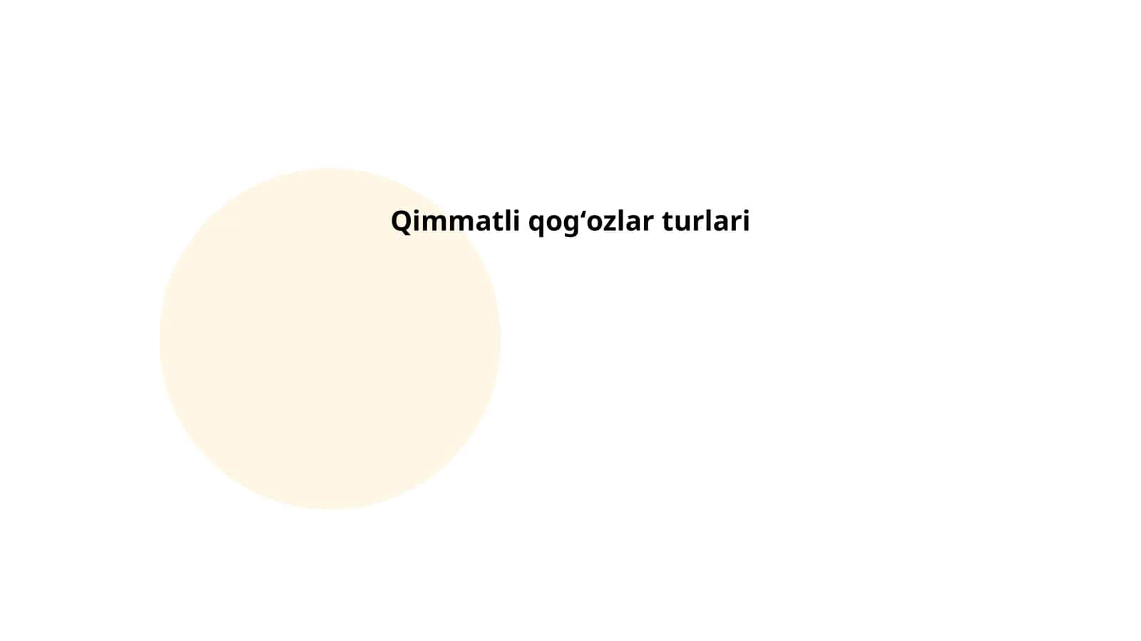 Qimmatli qog'ozlarning tasnifi