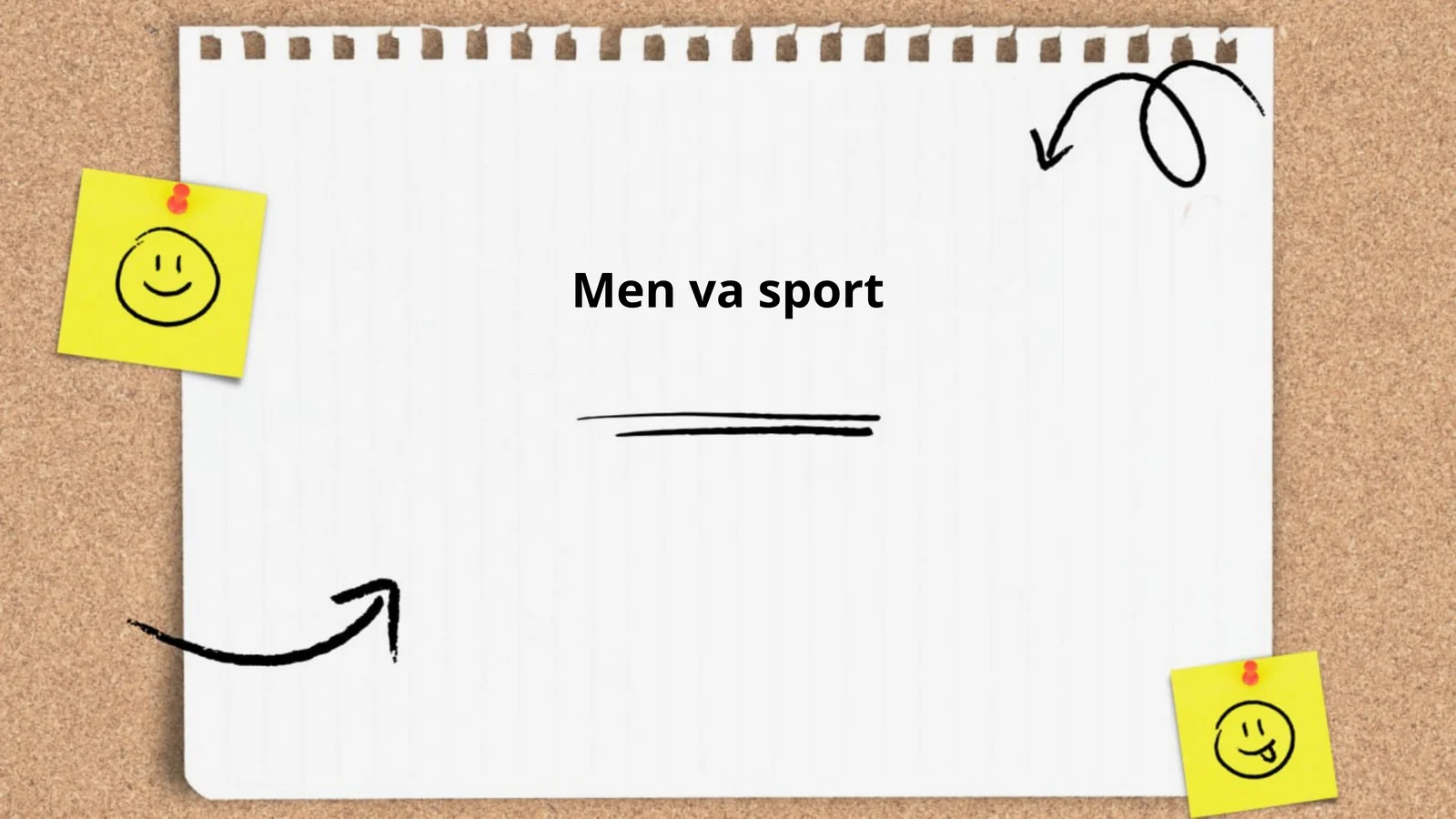 Men va sport: kundalik jismoniy mashqlar rejasi