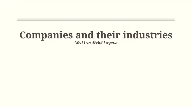 Company Case Studies
