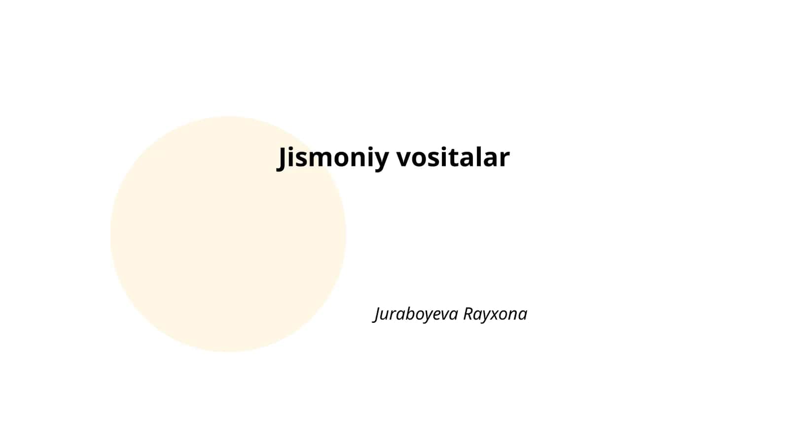 Jismoniy vositalar
