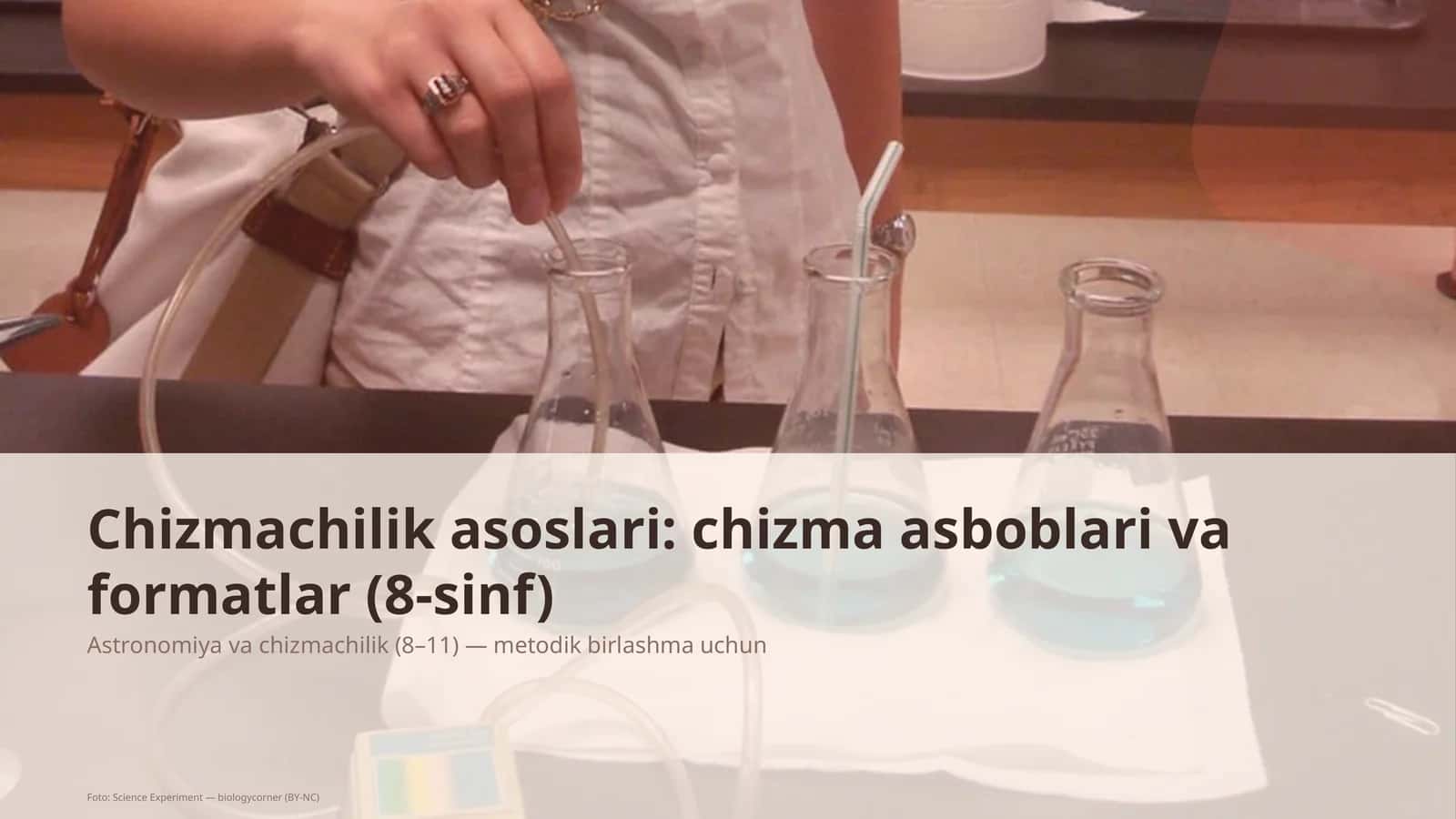Chizmachilik asoslari: chizma asboblari va formatlar (8-sinf)