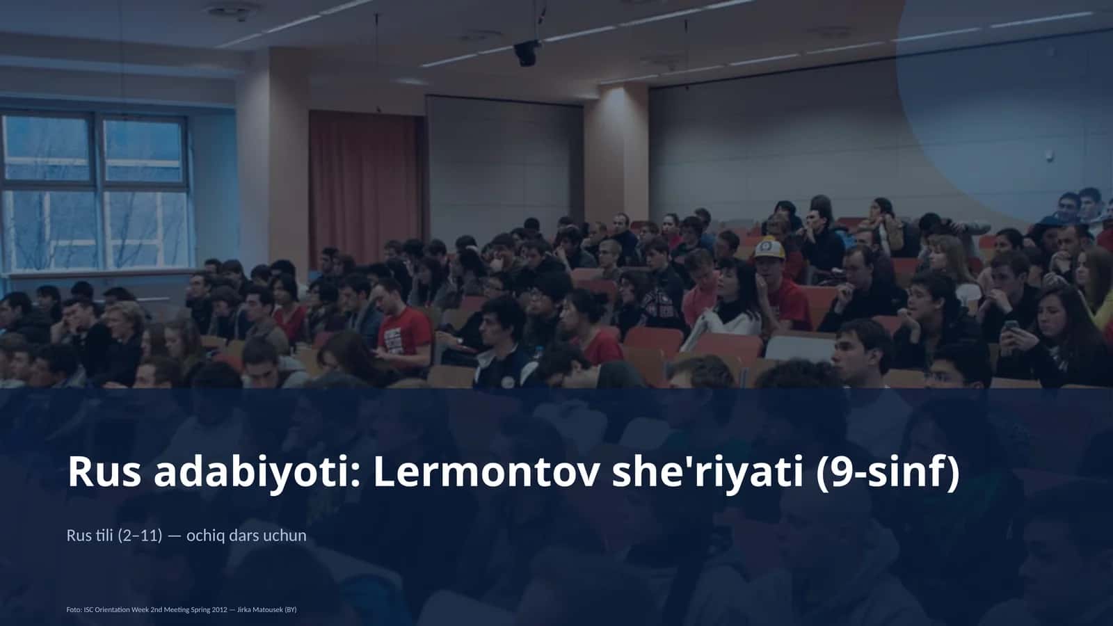 Rus adabiyoti: Lermontov she'riyati (9-sinf)