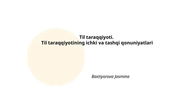 Til Taraqqiyoti