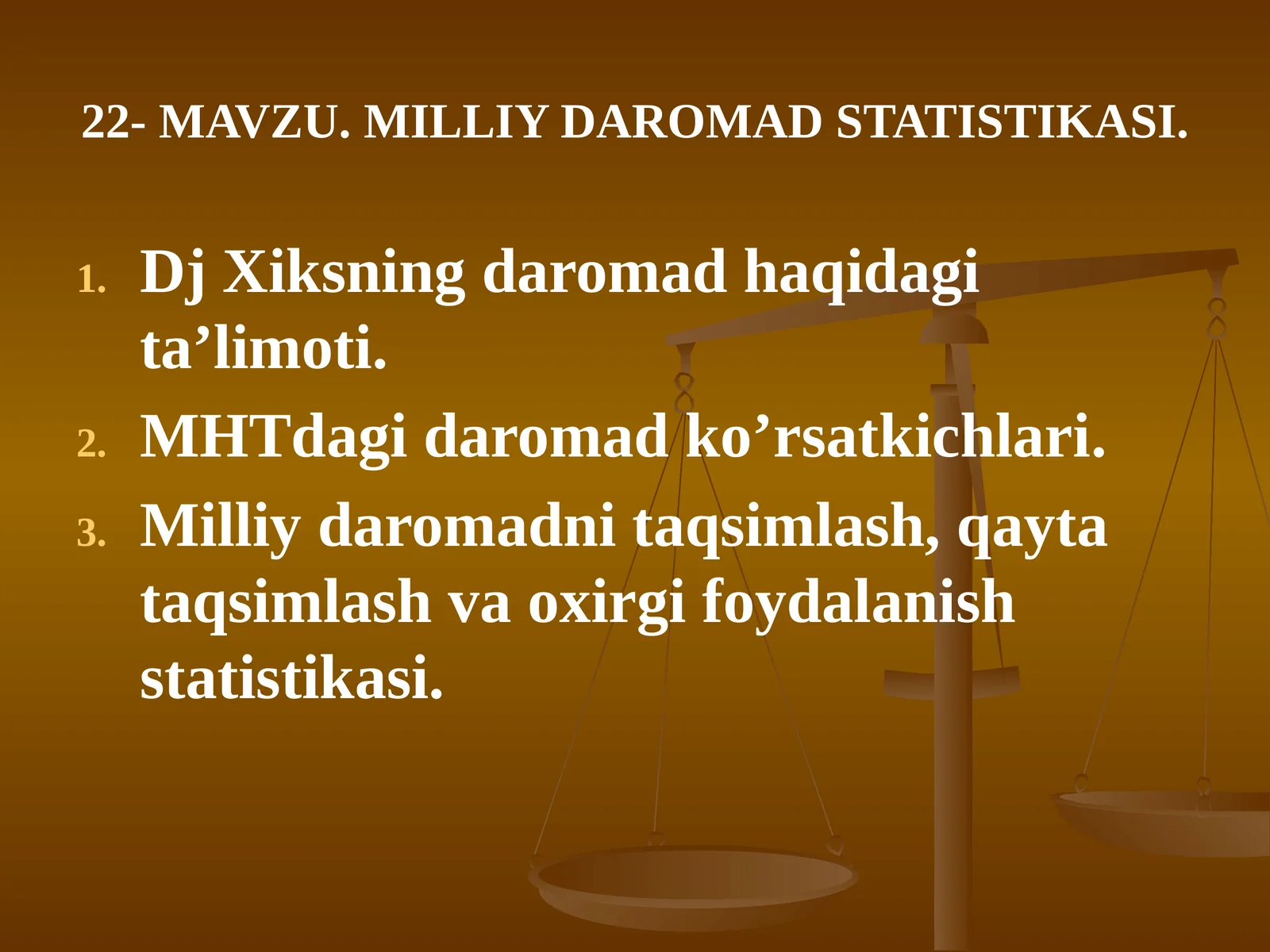 MILLIY DAROMADSTATISTIKASI