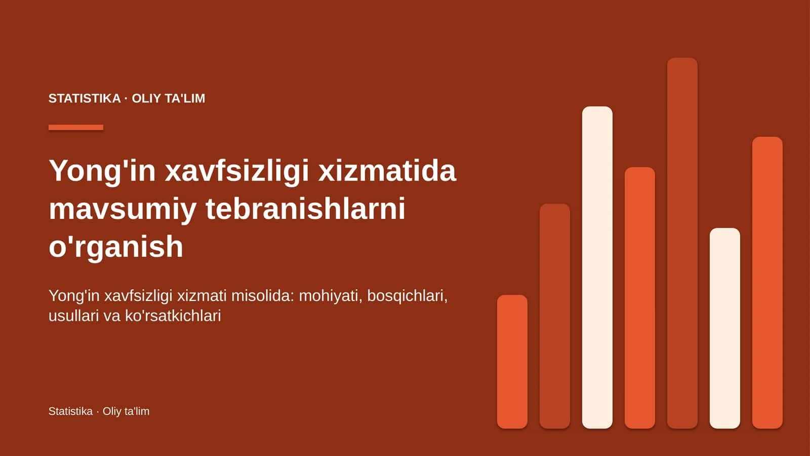 yong'in xavfsizligi xizmatida mavsumiy tebranishlarni o'rganish 2238