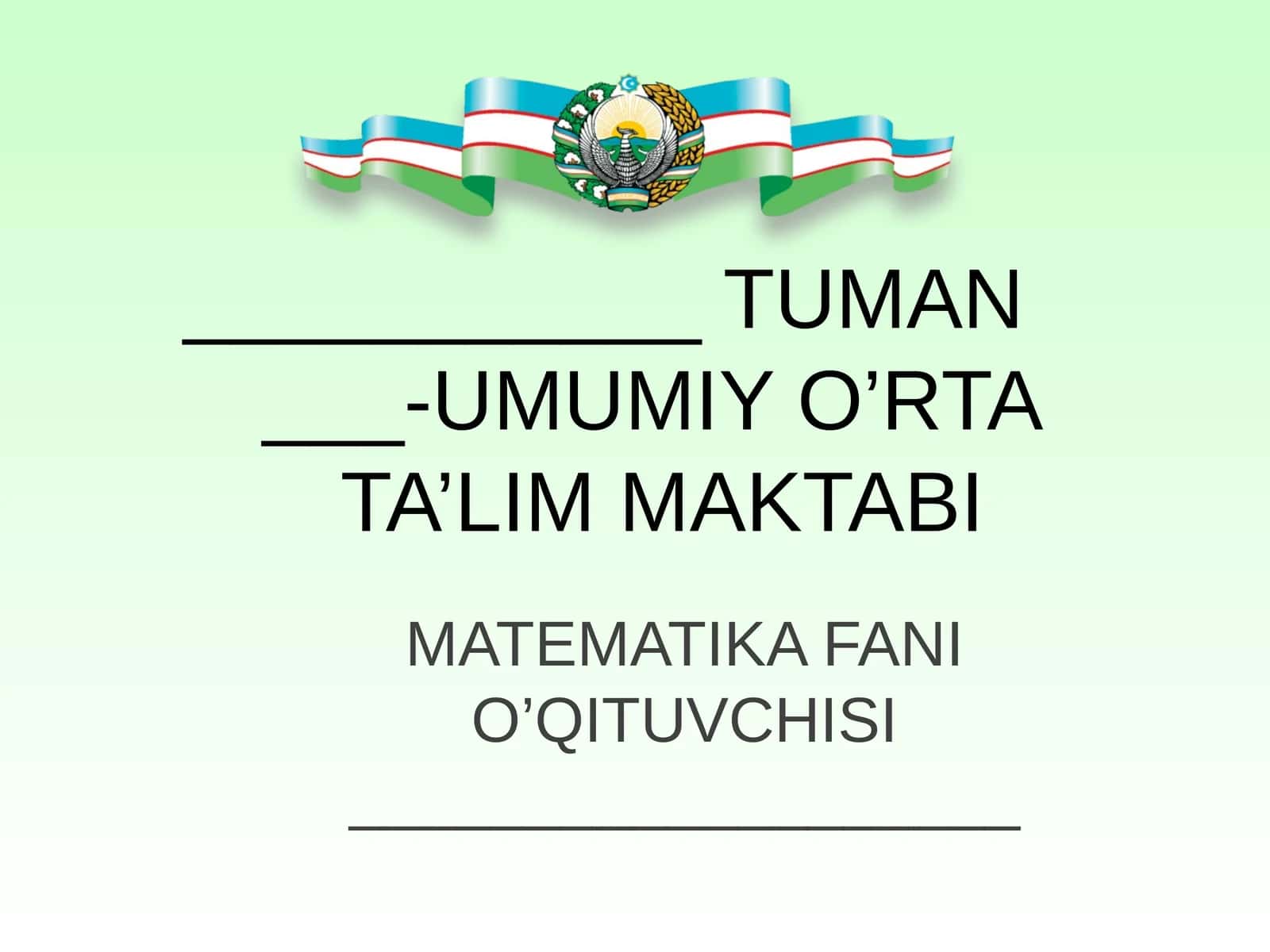 5-sinf matematika .Sonli va harfli ifodalar