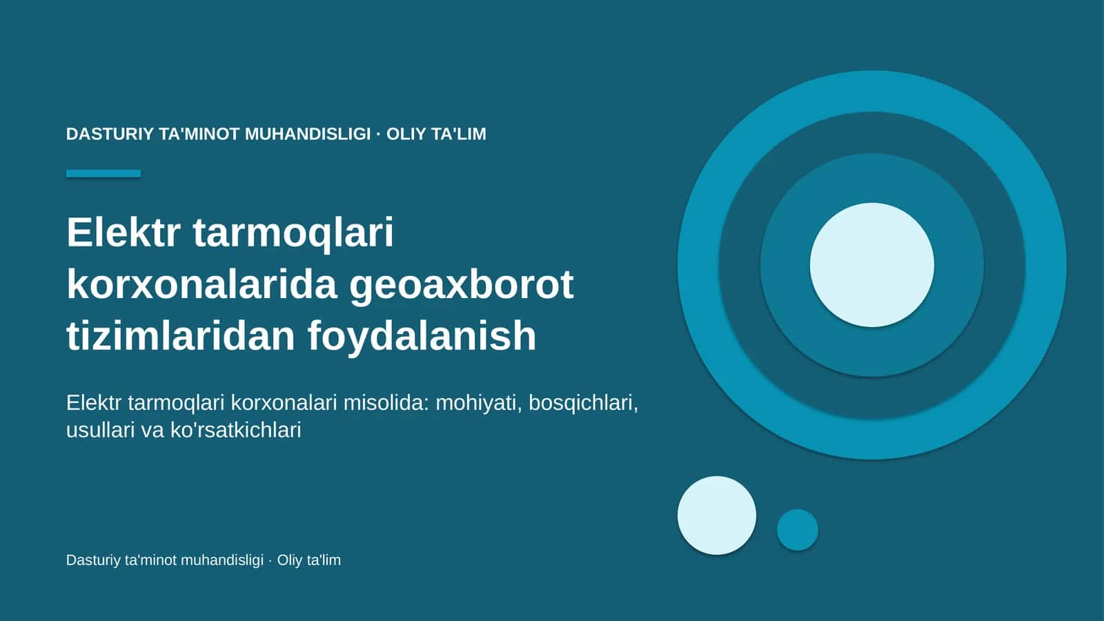 elektr tarmoqlari korxonalarida geoaxborot tizimlaridan foydalanish 9673