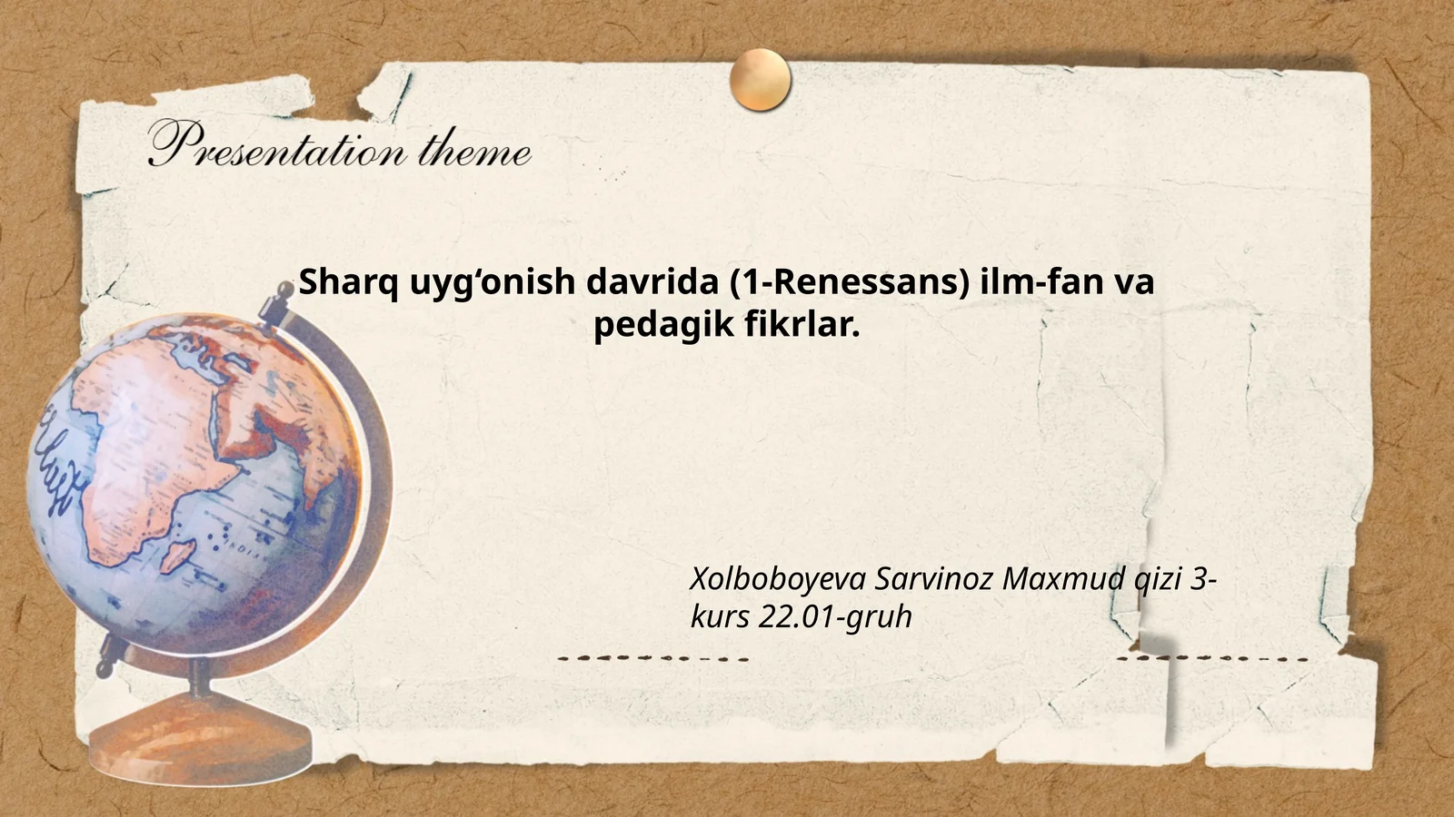 Sharq uyg‘onish davrida (1-Renessans) ilm-fan va pedagik fikrlar
