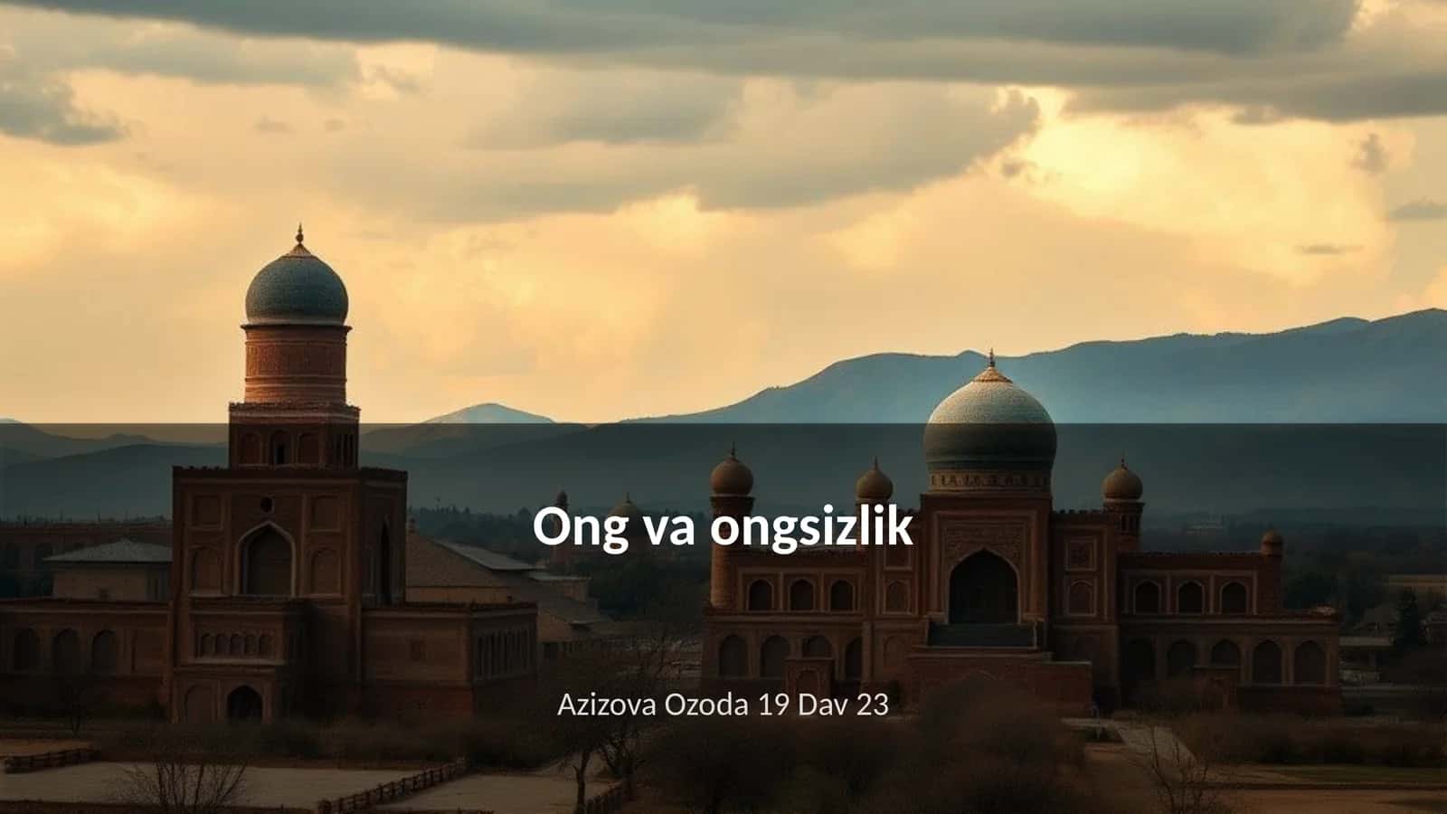 Ong va ongsizlik