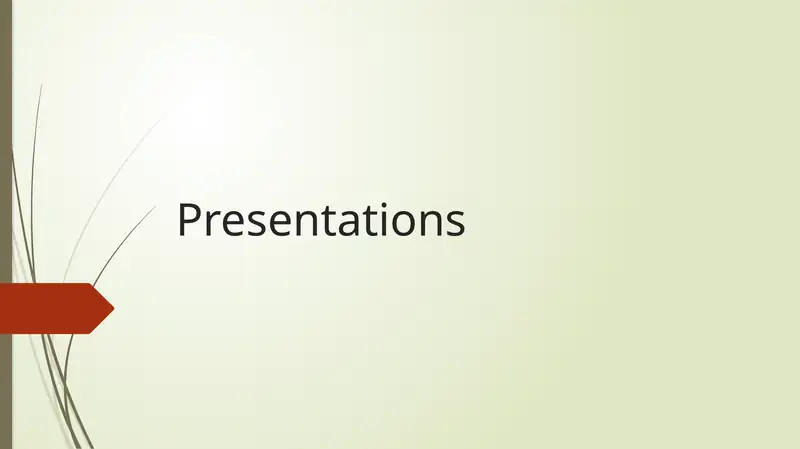 Presentations