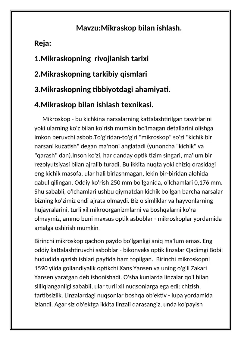 Mikroskop