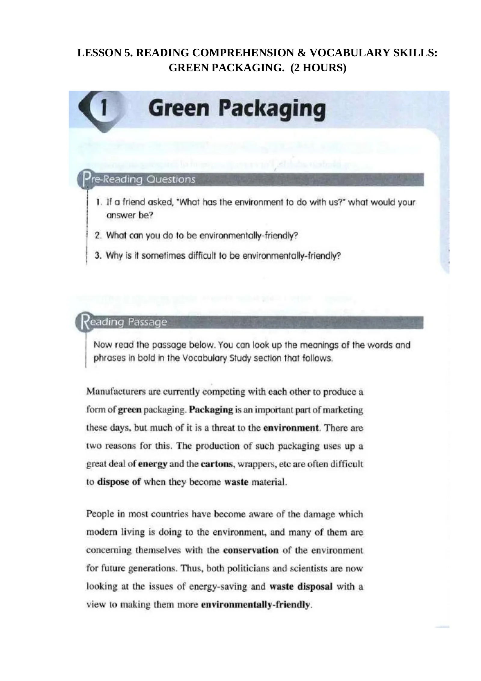 GREEN PACKAGING