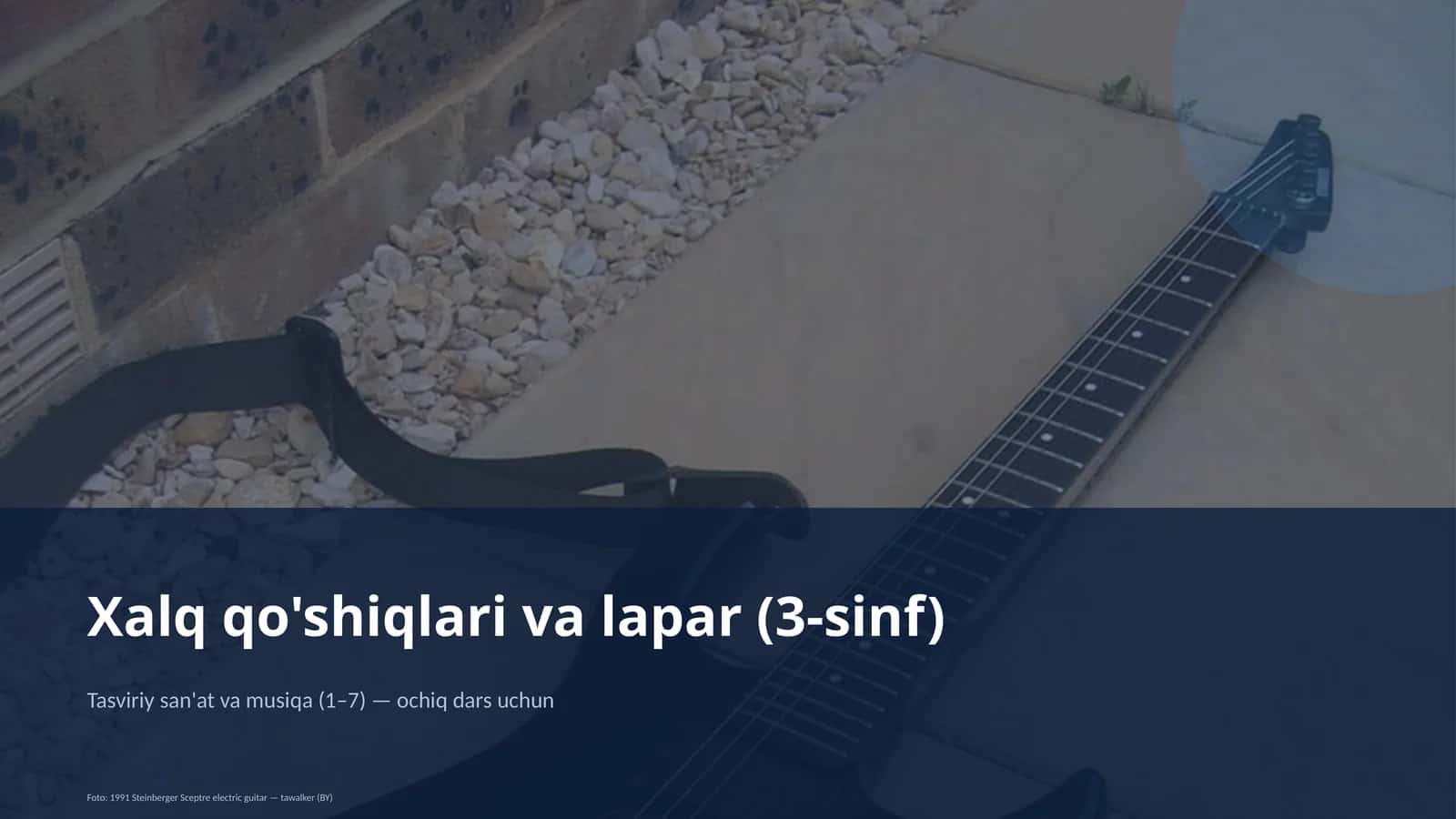 Xalq qo'shiqlari va lapar (3-sinf)
