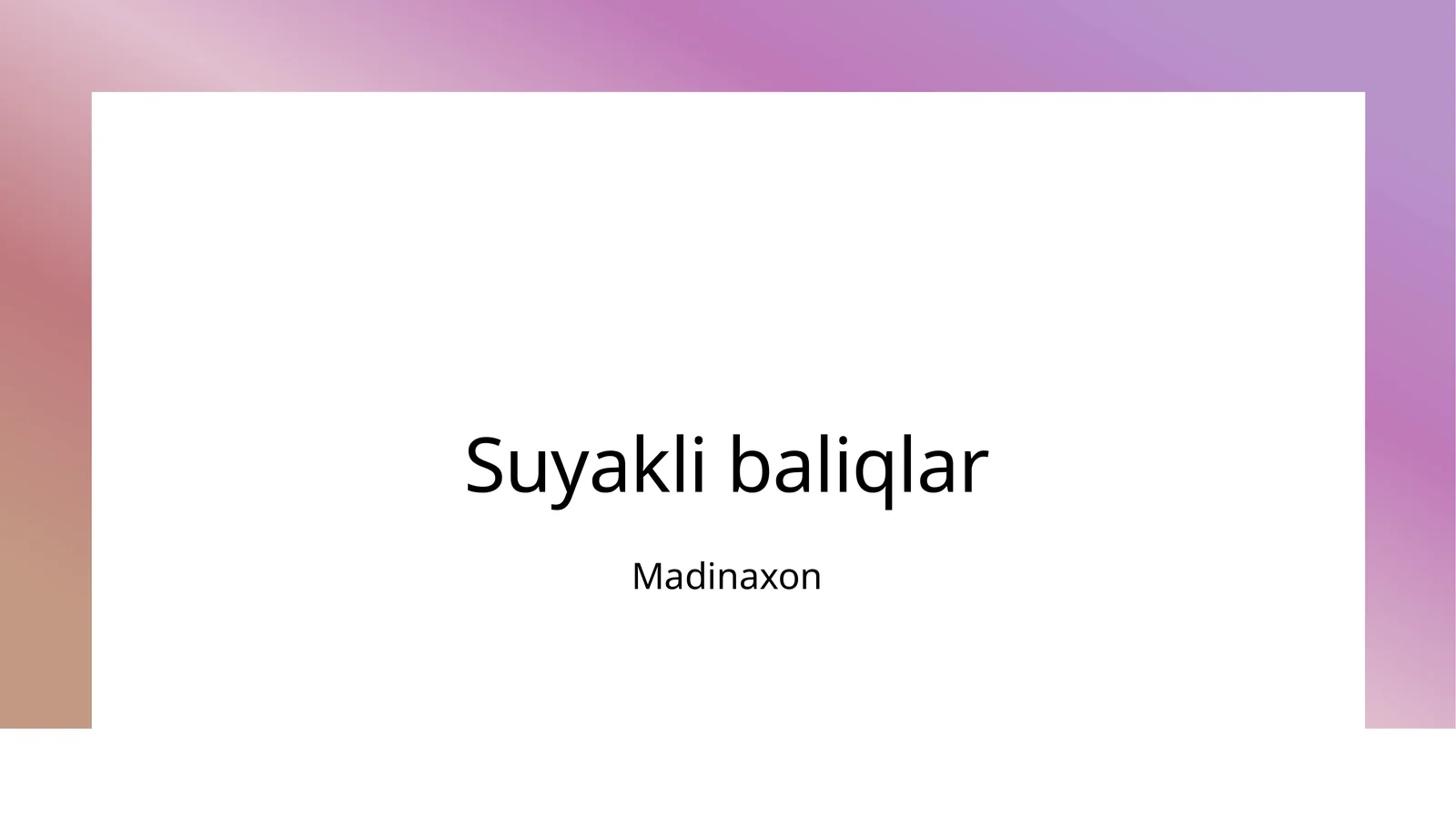 Suyakli baliqlar