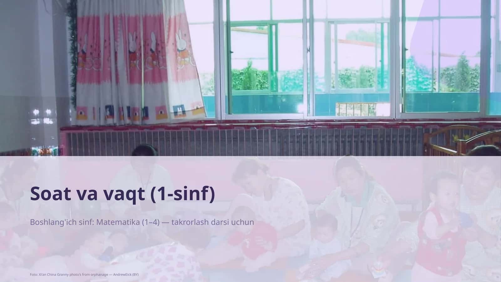 Soat va vaqt (1-sinf)