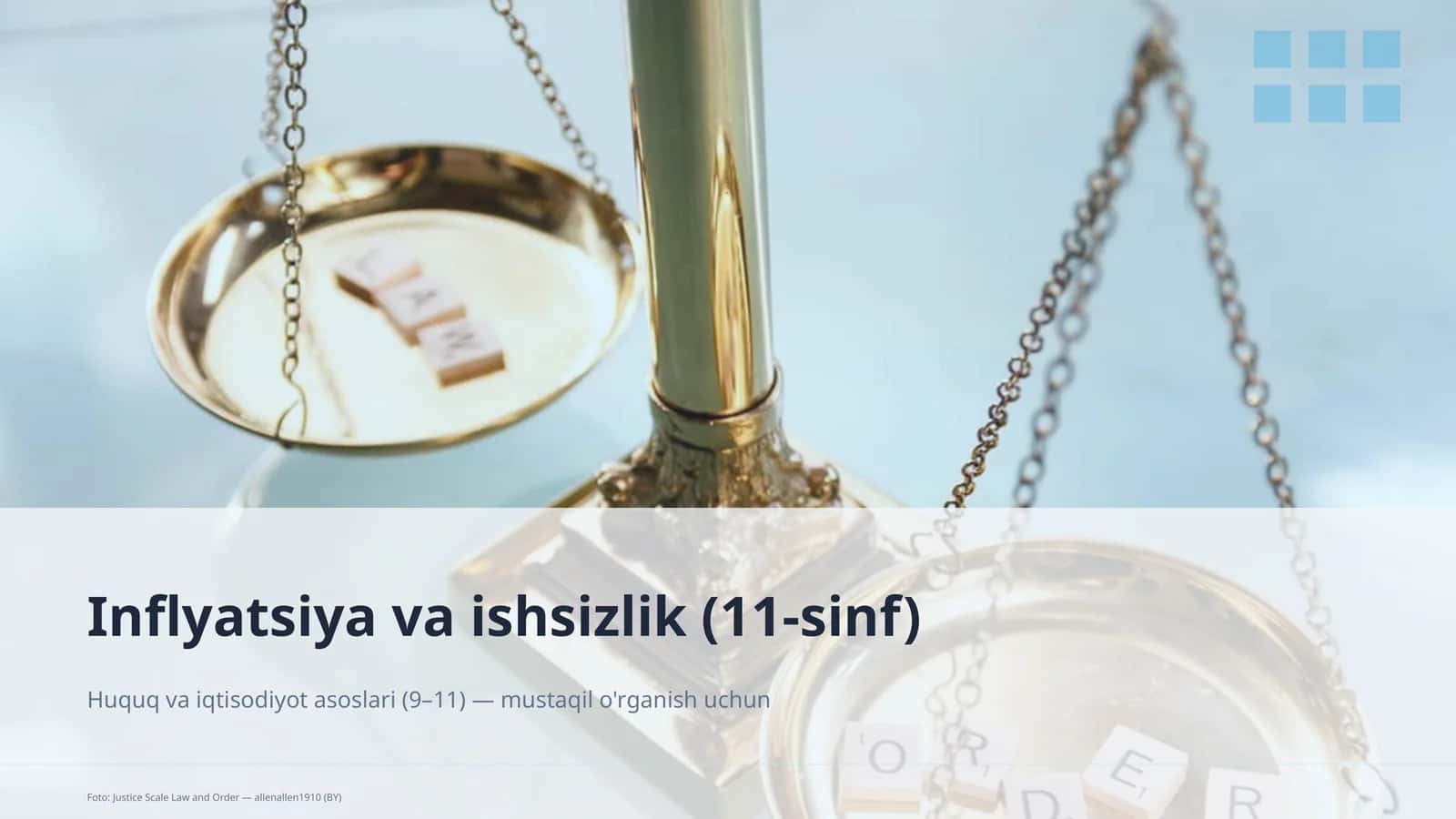 Huquq va iqtisodiyot asoslari (9–11)