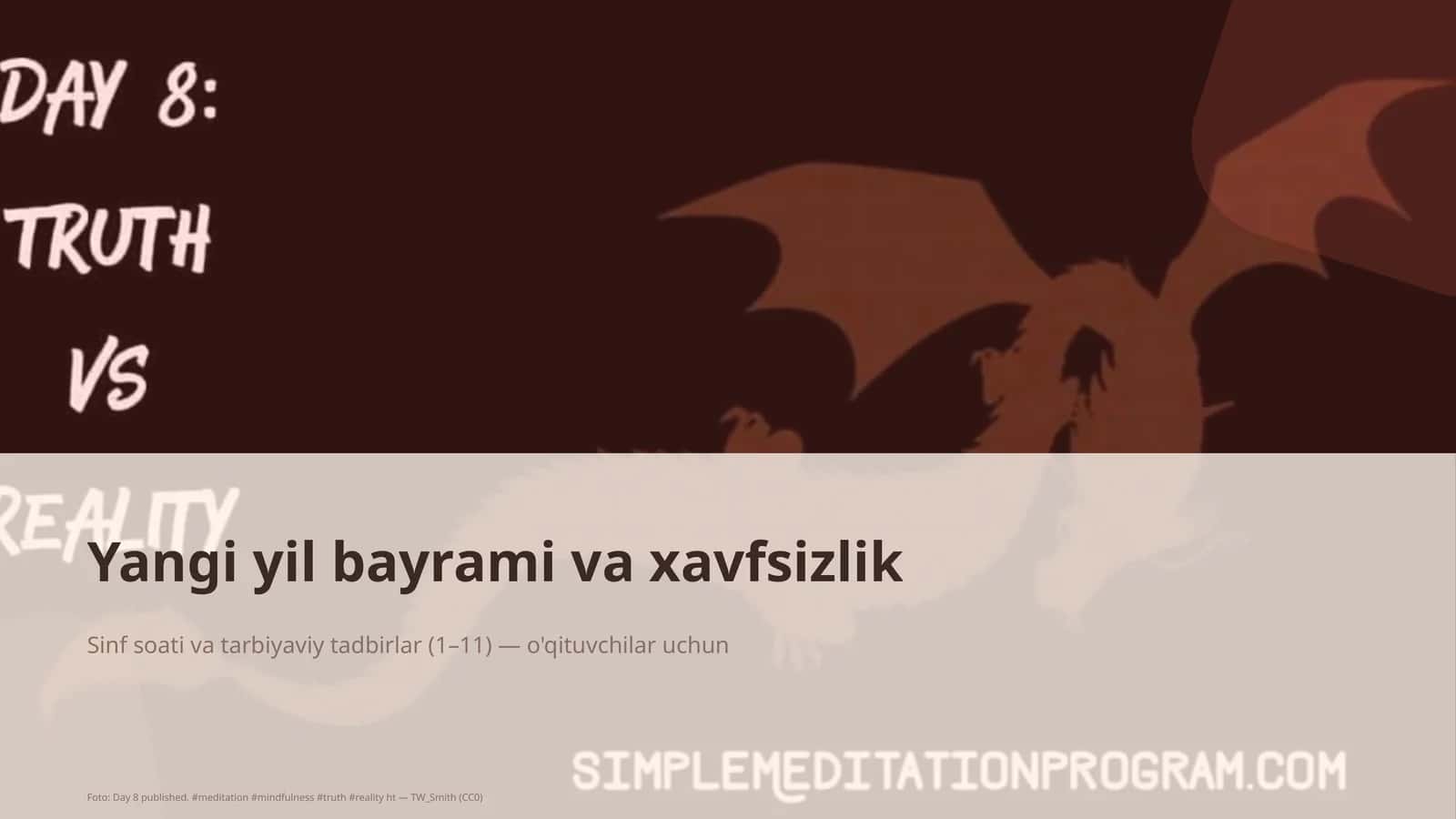 Sinf soati va tarbiyaviy tadbirlar