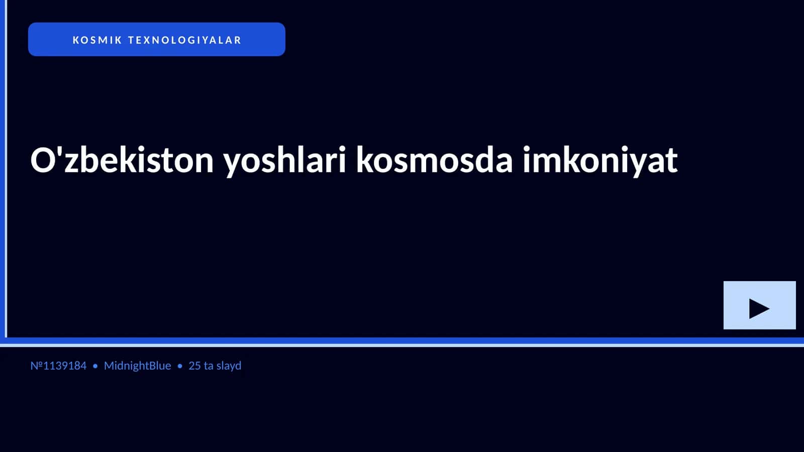 KOSMIK TEXNOLOGIYALAR