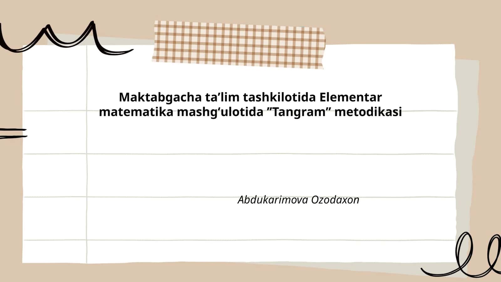 Tangramning tarixi